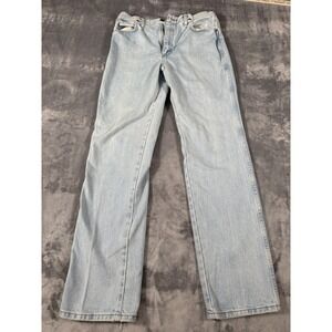 Wrangler Men's 34x34 Light Wash Regular Fit Straight Leg Jeans 936GBH